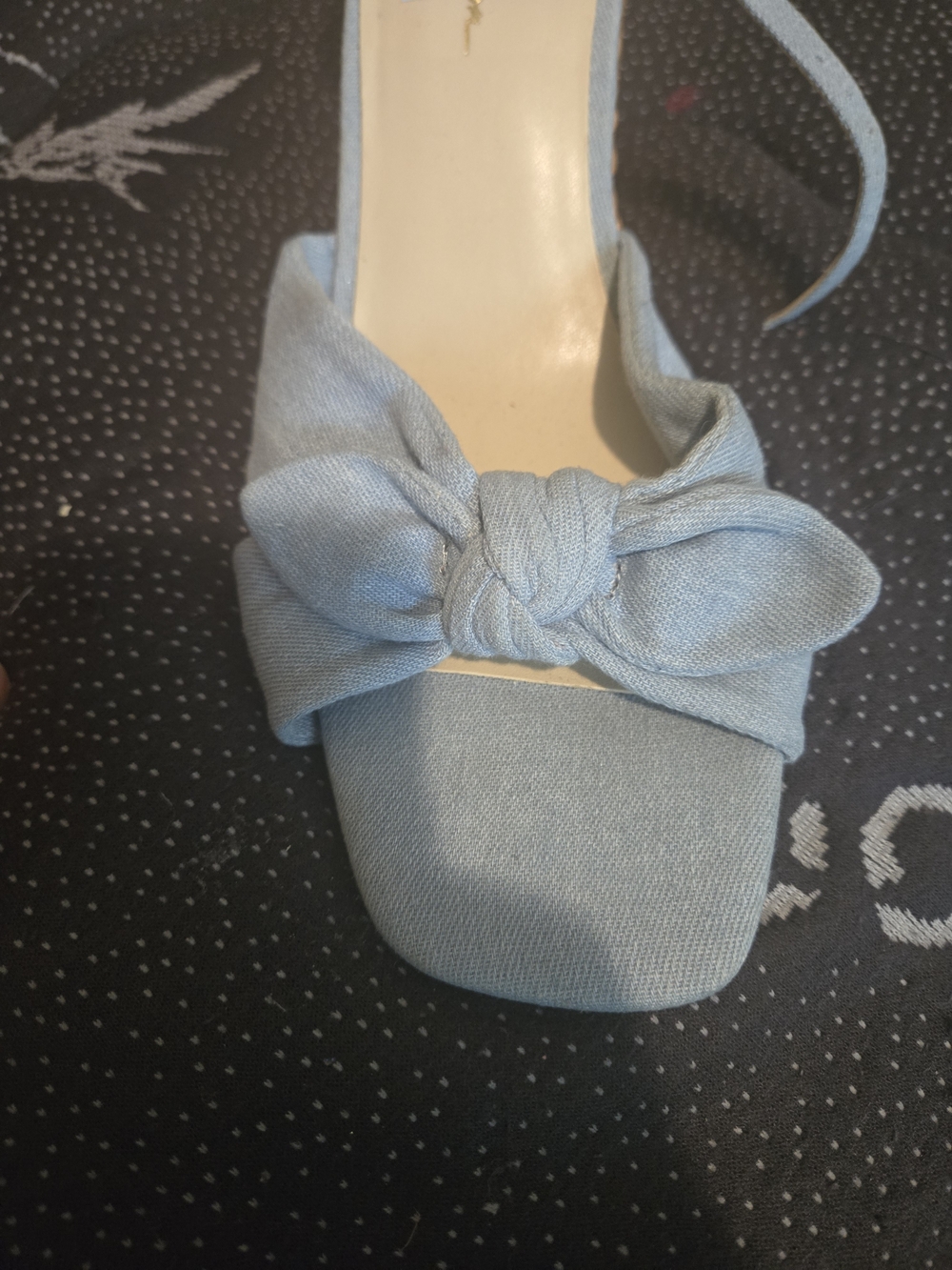 Jessica Simpson Light Blue Knotted Espadrille Wedges - Picture 4 of 5